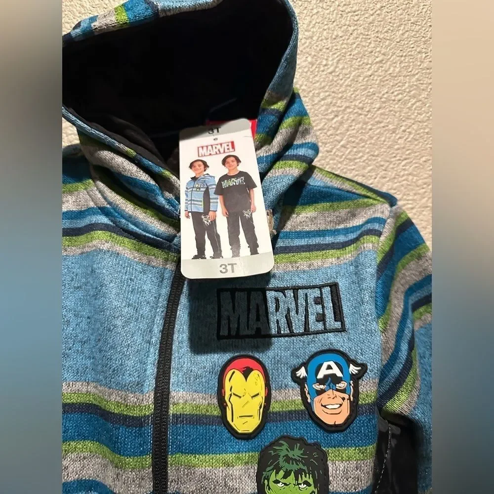 NWT Marvel Avengers 3 Piece Set (Jacket, Shirt, Pants) Size 3T
